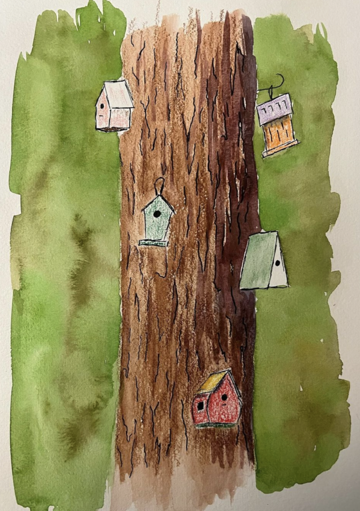 Birdhouses on Tree