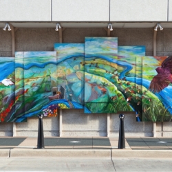 SOARING mural for ArtPrize